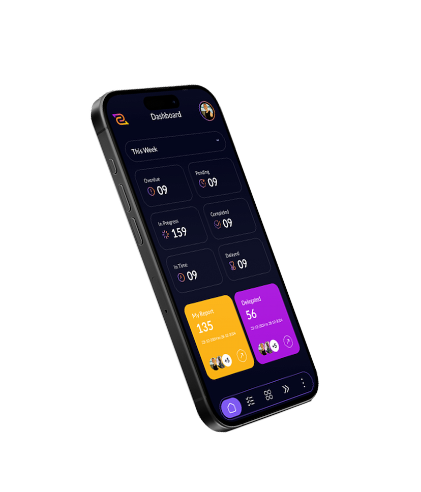 Mobile app interface